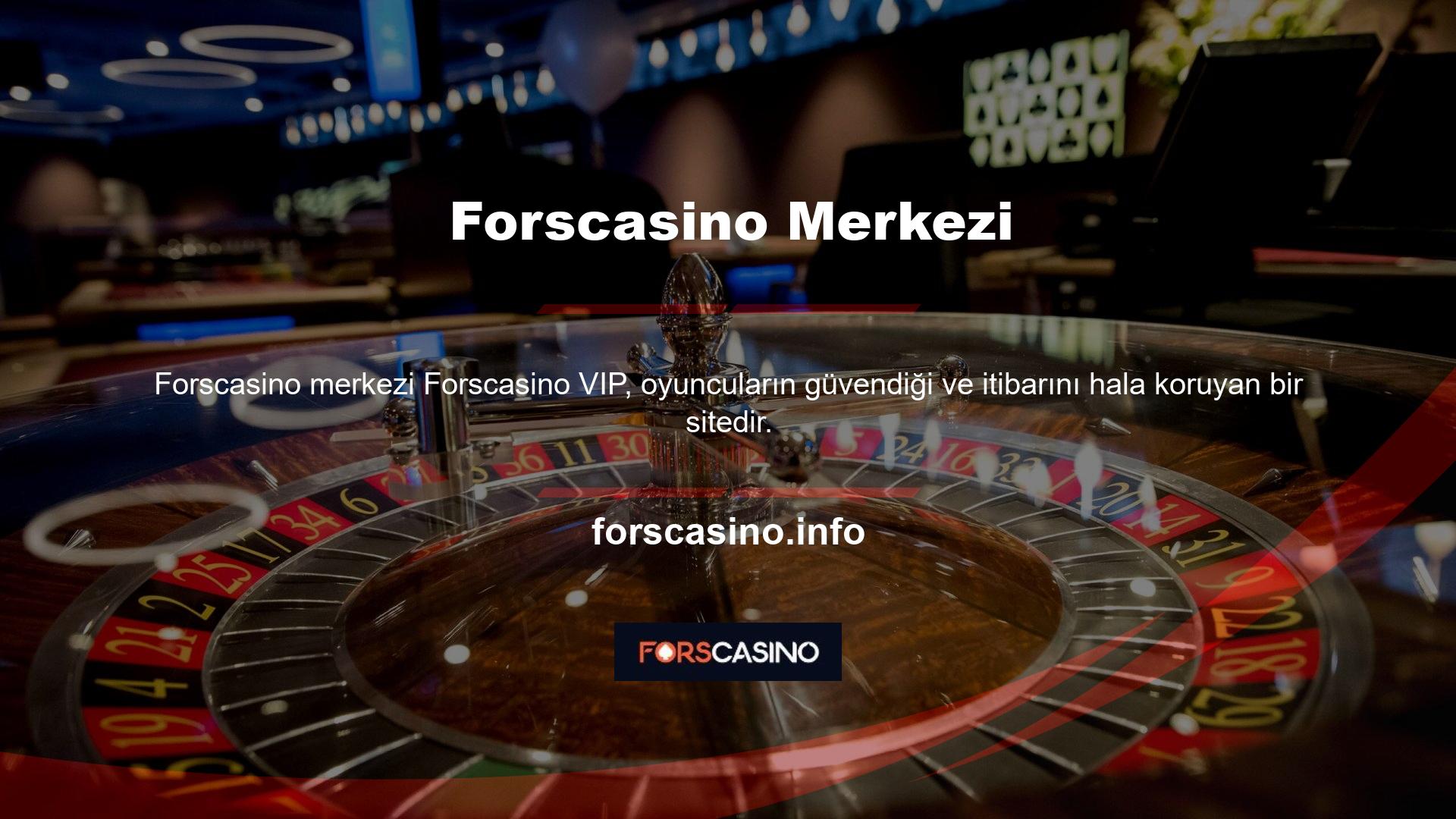 Forscasino bu amaçla kullanıcılarına VIP olma imkanı sunmaktadır
