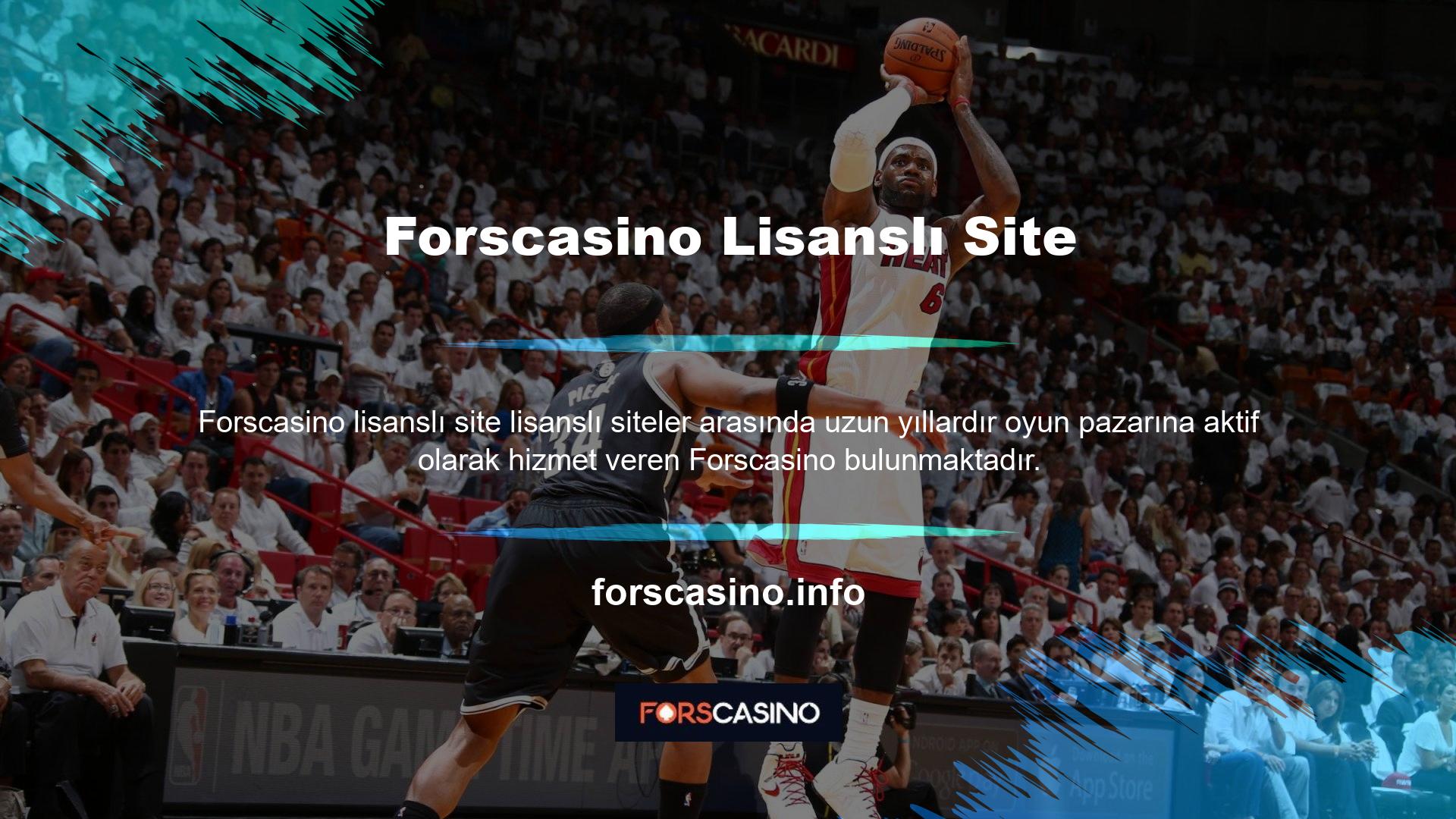 Lisanslı ve güvenilir bir bahis sitesi olan Forscasino büyük bahisler oynayabilirsiniz