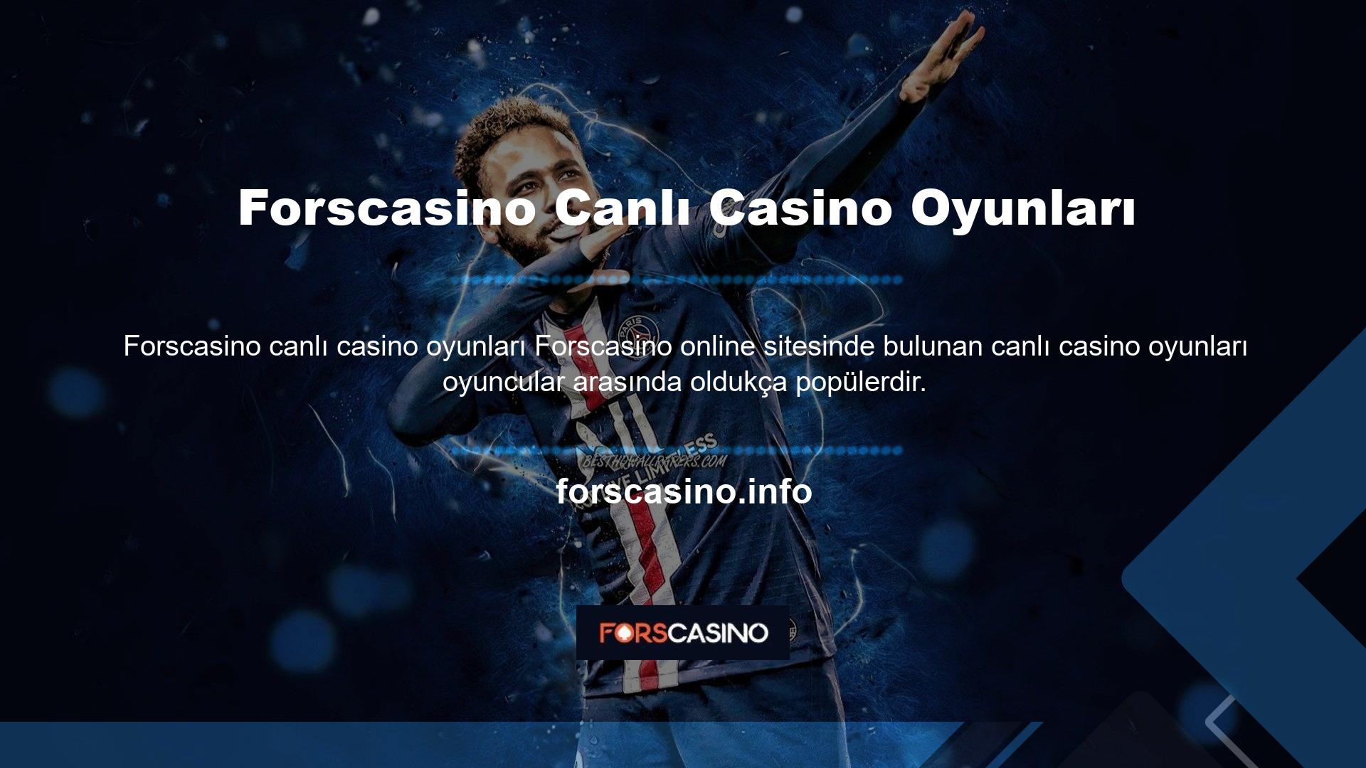 Sitedeki canlı casino oyunlarına erişerek bahis oynayabilirsiniz